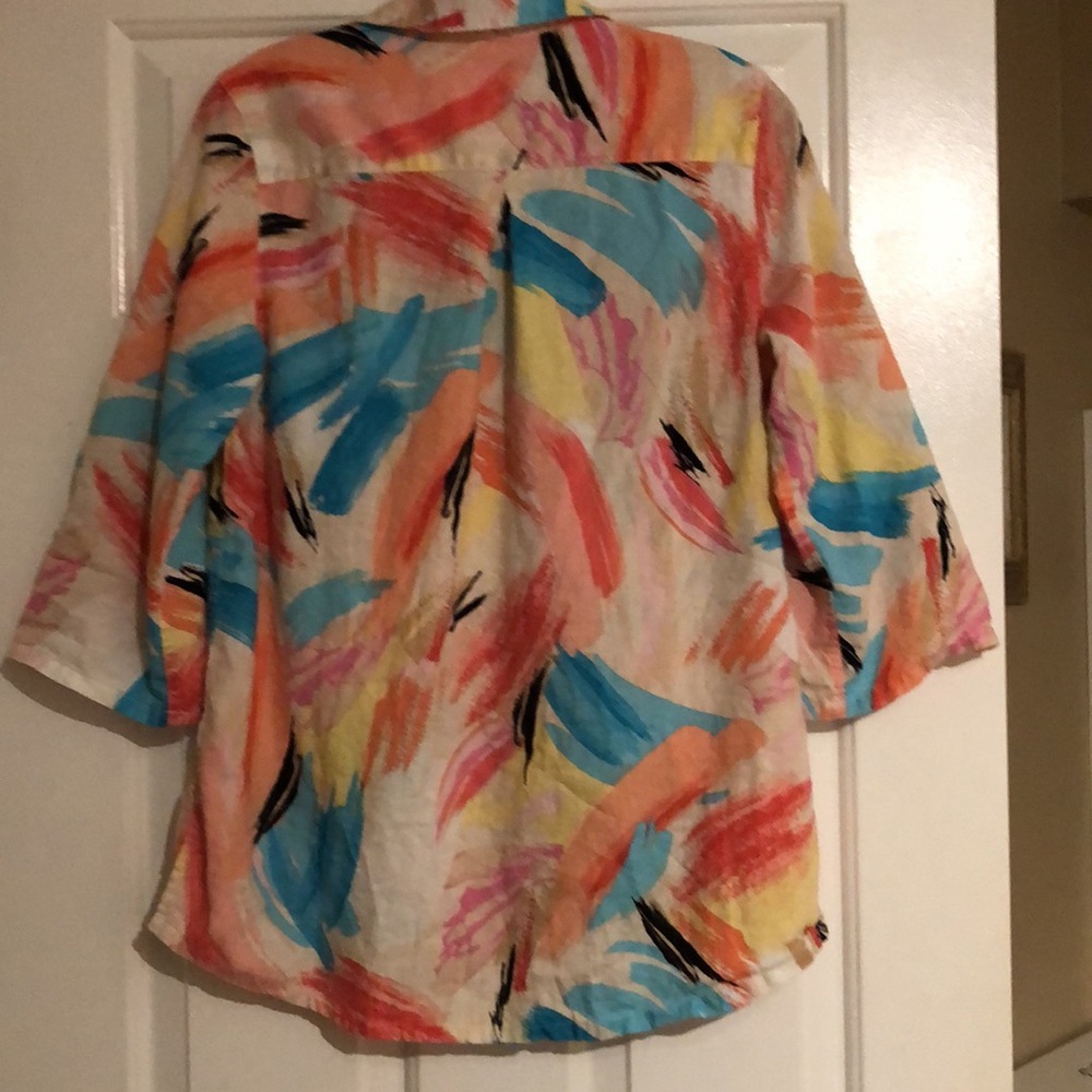 Northern Reflections - 
Colorful Abstract Button-Up Shirt - Picture 3 of 7